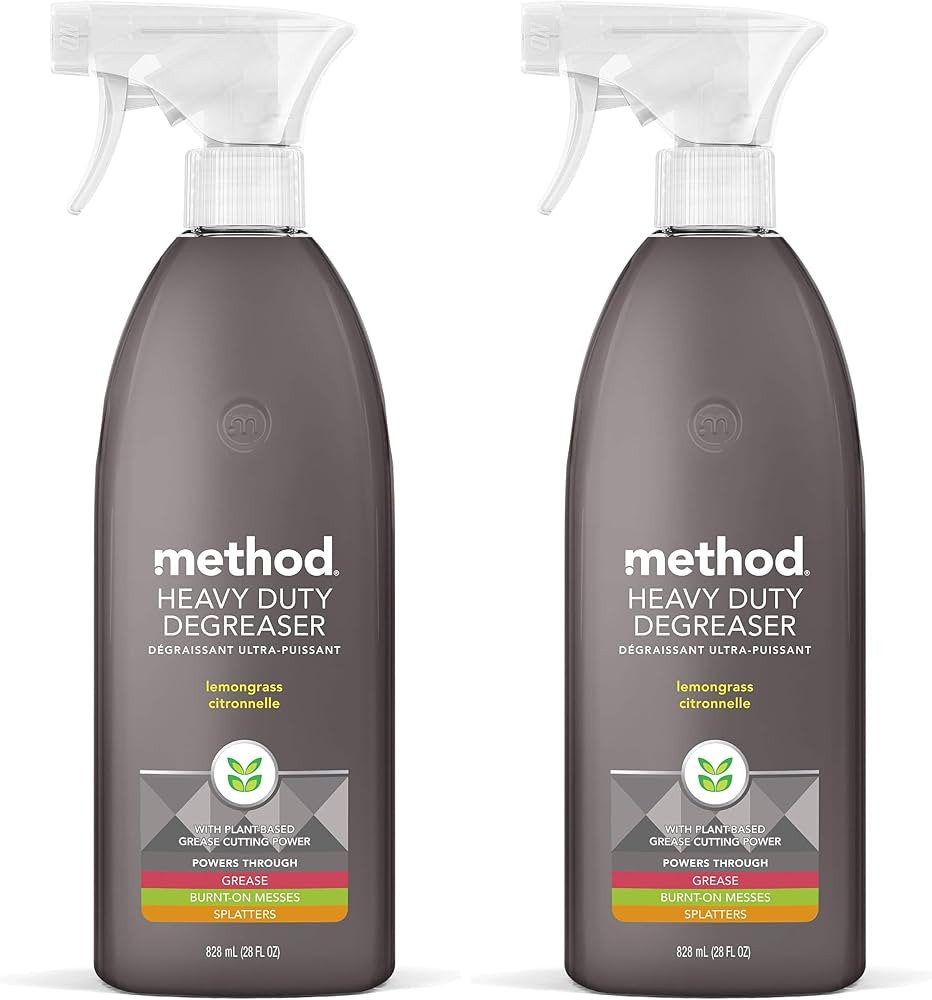 Method Heavy Duty Degreaser, Lemongrass Scent, Oven Cleaner & Stove Top Cleaner, 28 Oz Spray Bott... | Amazon (US)