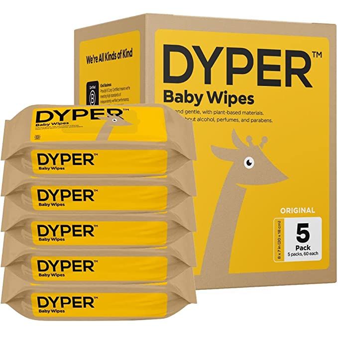 DYPER Viscose from Bamboo Baby Wet Wipes | 99.9% Water Unscented for Sensitive Newborn Skin | Hyp... | Amazon (US)