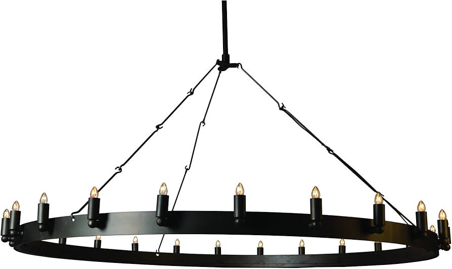 Yosemite Home Decor SC20583-24RG-60 24 Light Chandelier, Raw Iron Grey Finish | Amazon (US)