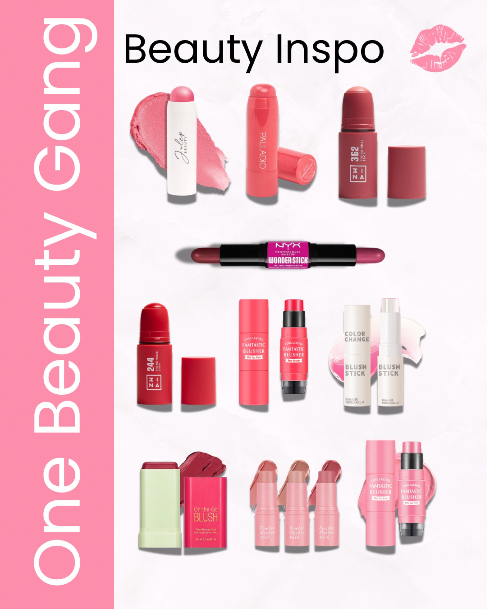 Blush up your beauty game! 💄✨ Get inspired by these gorgeous blush sticks and add a pop of colour to your routine. #BeautyInspo #BlushGoals #MakeupLover #liketkit

#LTKeurope #LTKuk #LTKbeauty