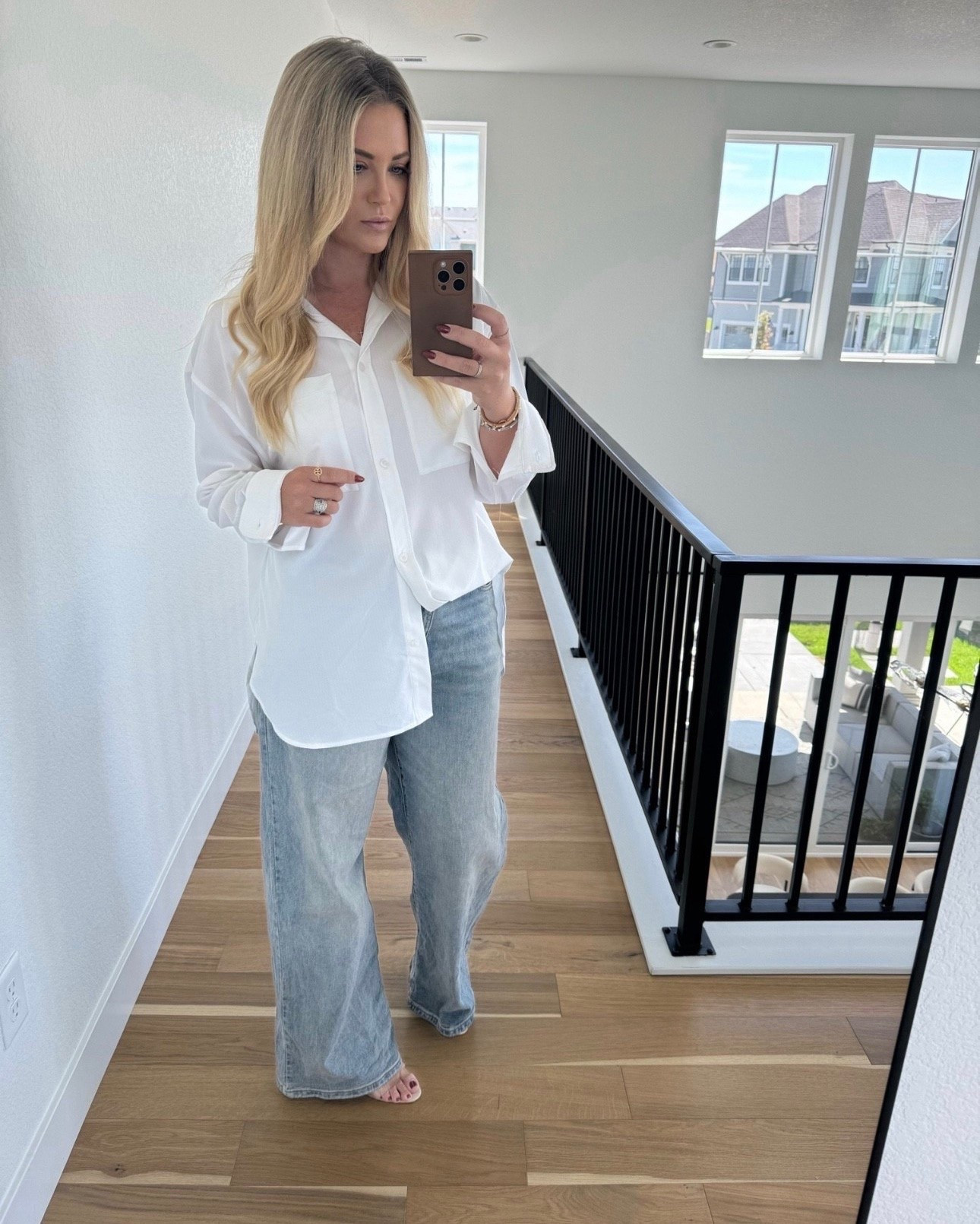 Neutral outfit 
Button down 
Pants 
Heels

#LTKootd #LTKOver40 #LTKMidsize