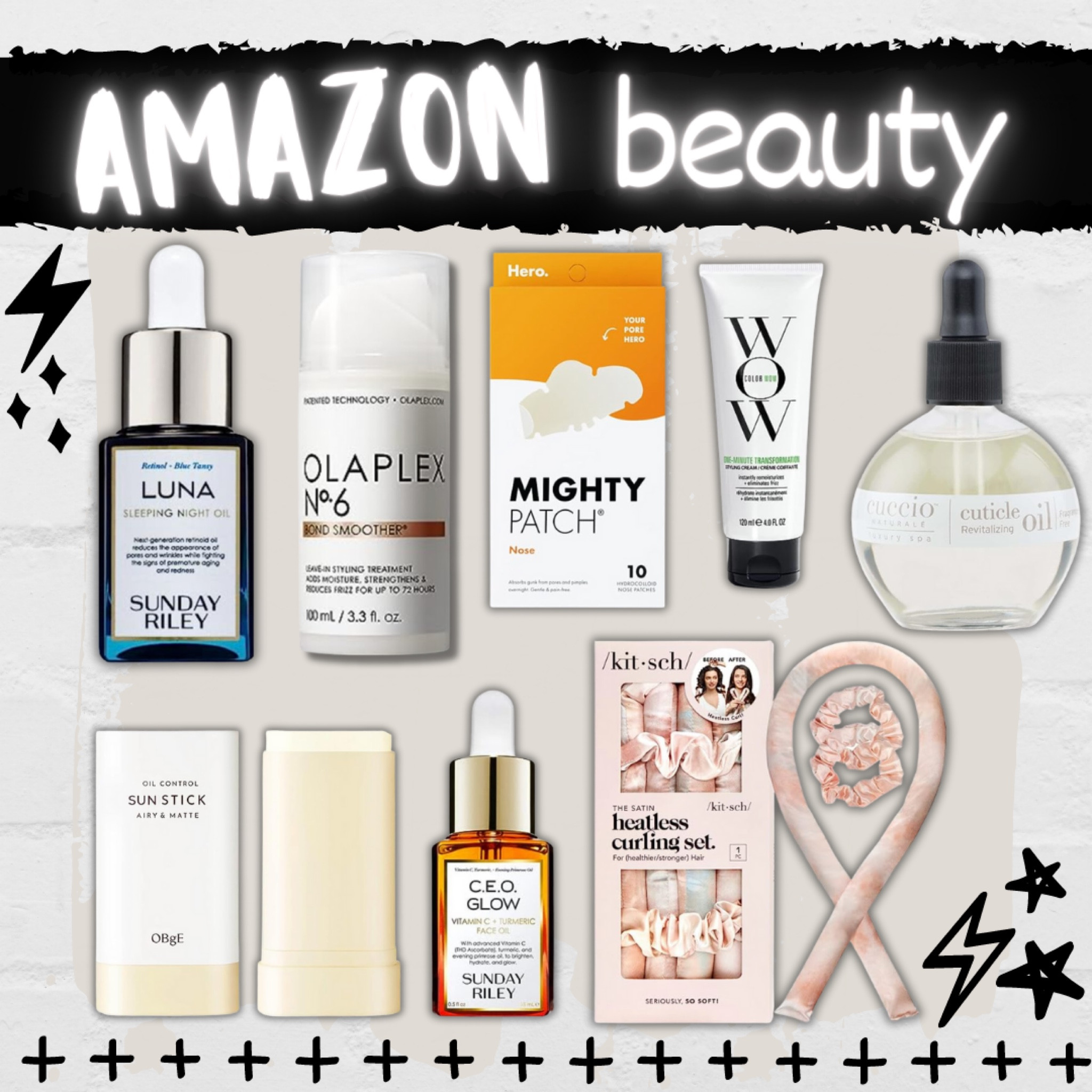 Amazon beauty picks, Sunday riley, facial oil, kitsch, sunscreen, mighty patch, colorwow, cuticle oil, olaplex 

#LTKSeasonal #LTKbeauty #LTKunder100