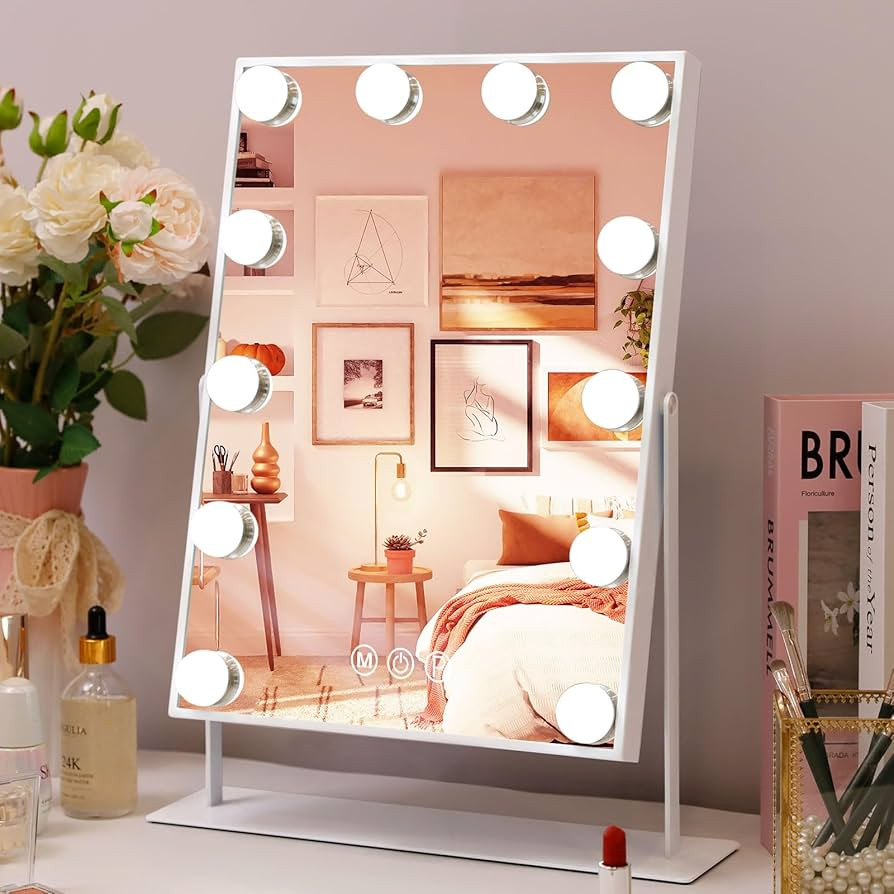 Fenair Vanity Mirror with Lights Lighted Hollywood Makeup Mirror with Lights and10X Magnification... | Amazon (US)