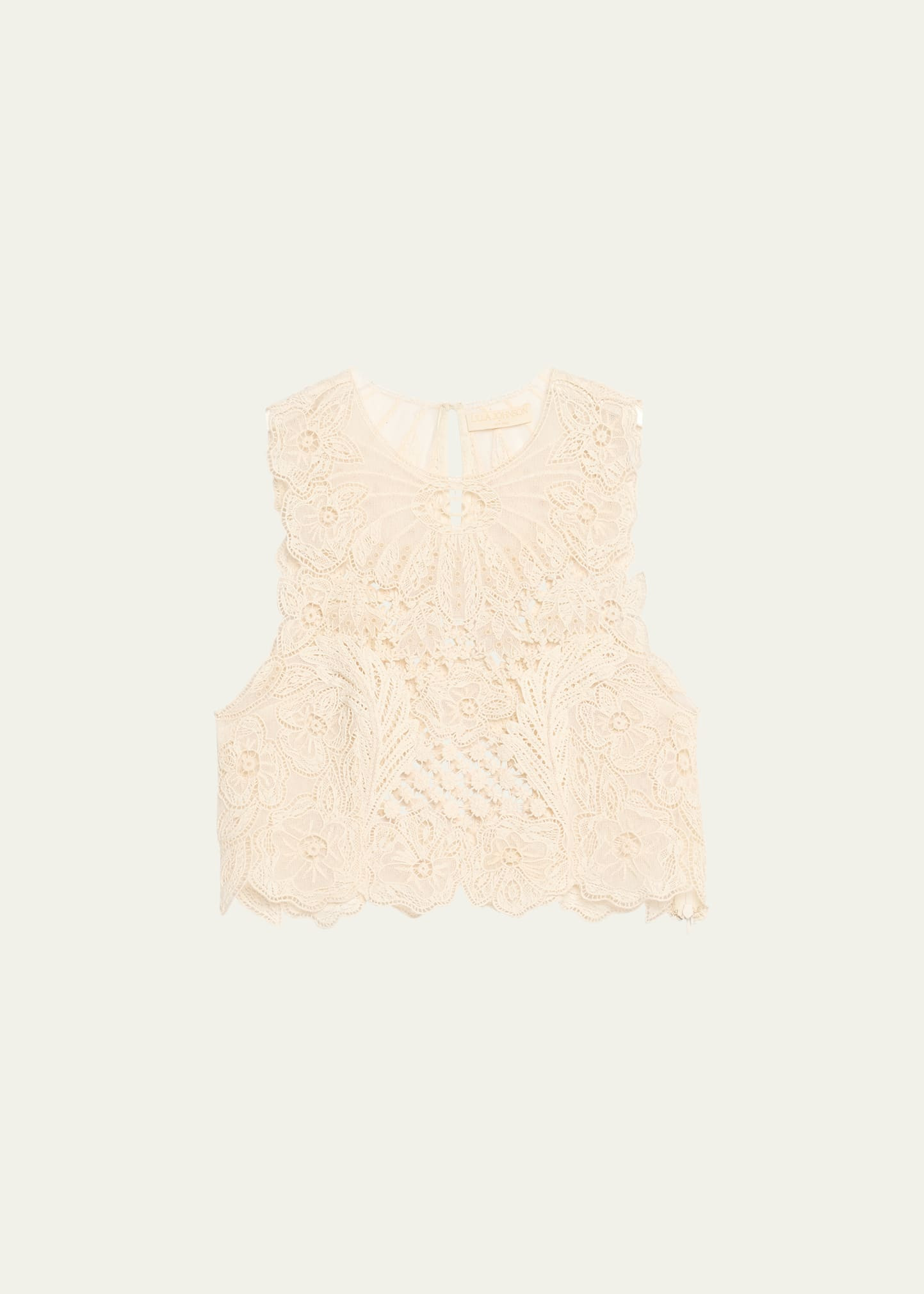 Ulla Johnson Jael Sleeveless Floral Cutwork Lace Top | Bergdorf Goodman