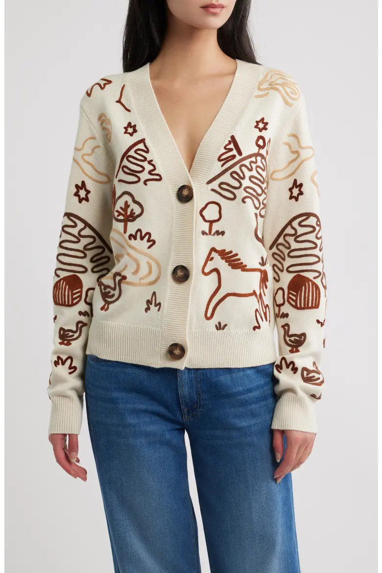 FARM Rio Countryside Cornelli Cardigan (Women) | Nordstrom | Nordstrom