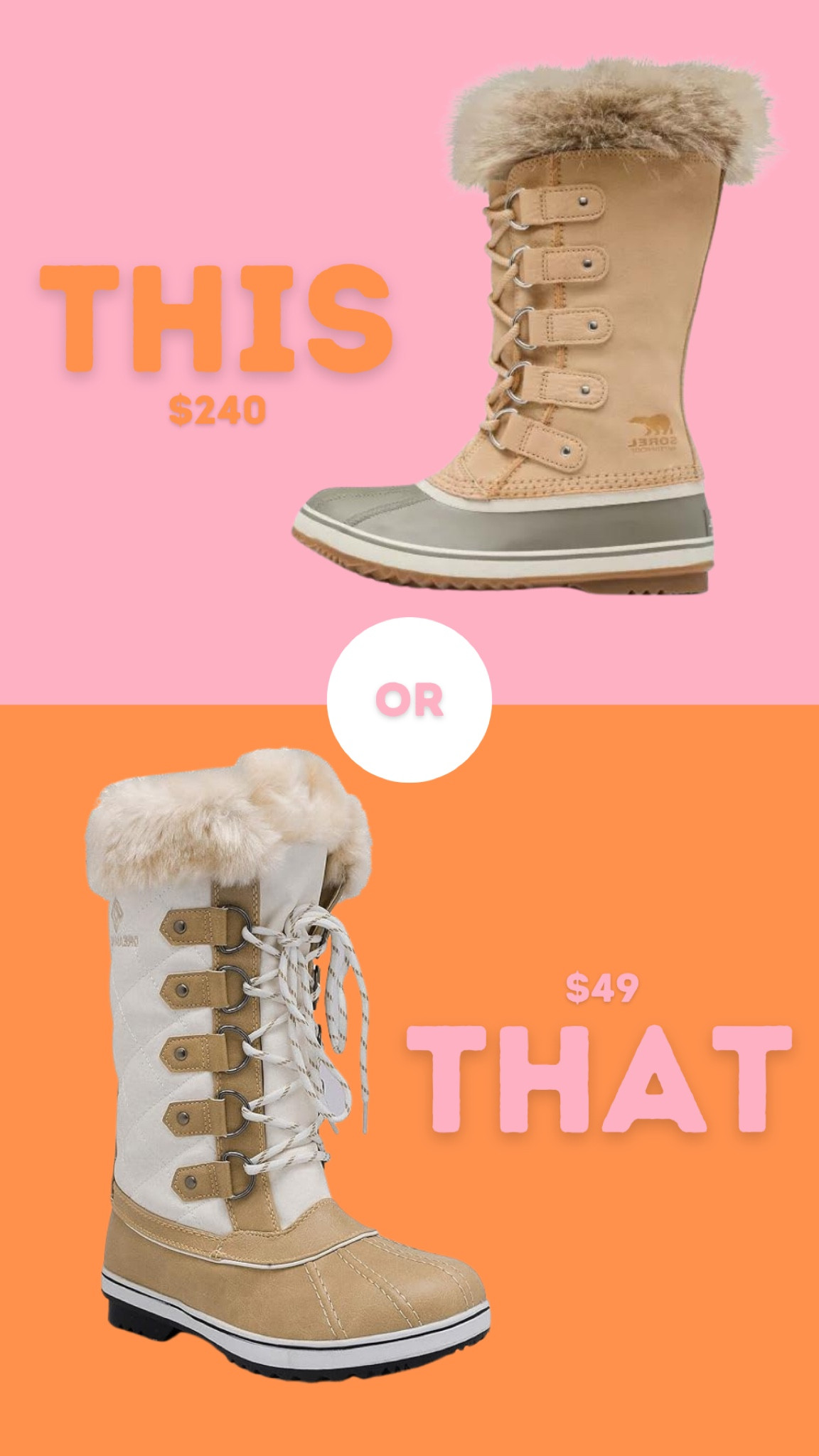 This or That sorel boots … 

#LTKFindsUnder50 #LTKShoeCrush #LTKStyleTip