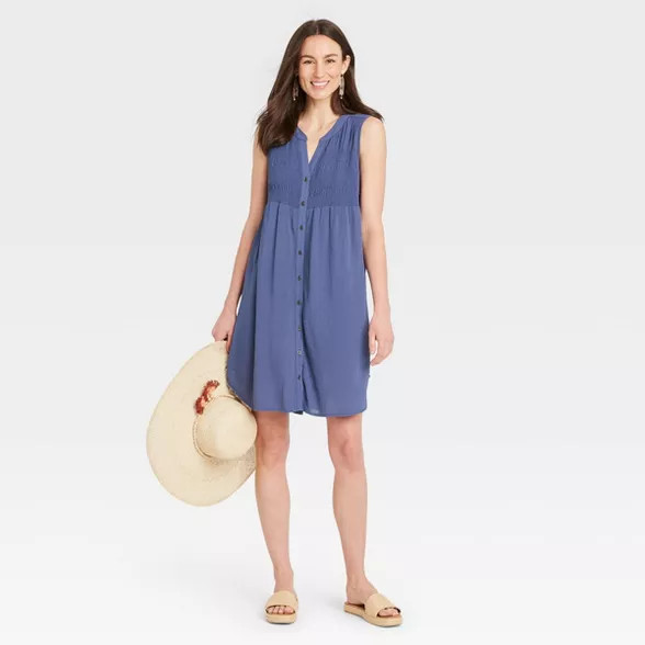 Women's Sleeveless Smocked Dress - Knox Rose™ | Target