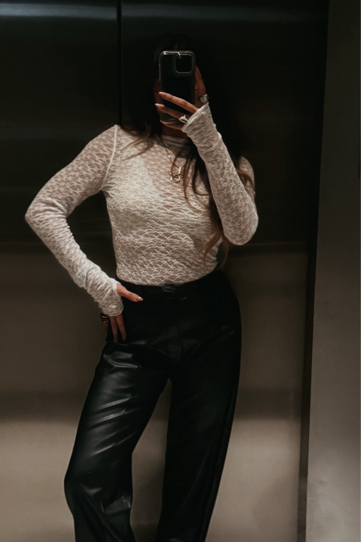Star lace top