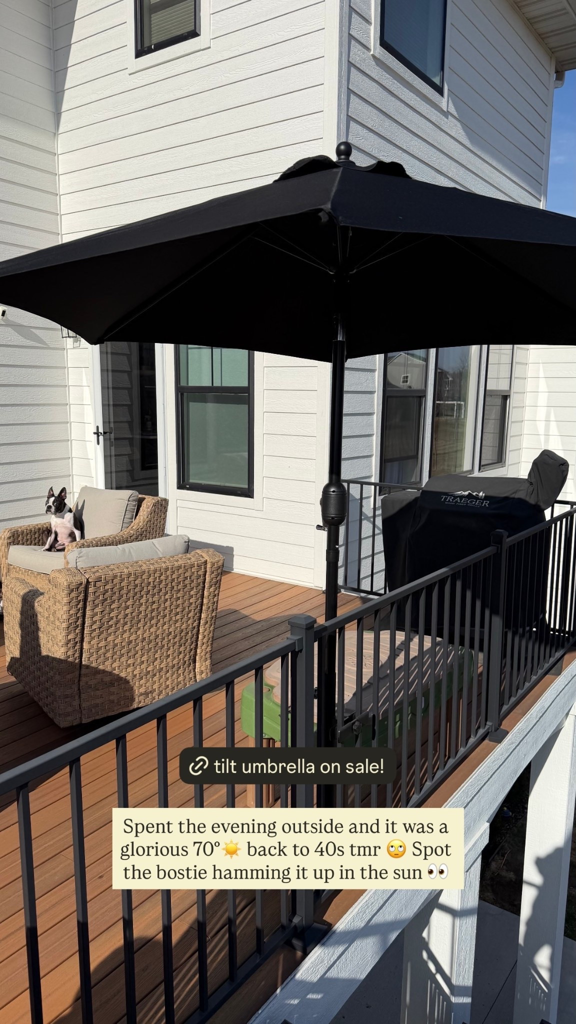 Tilting deck umbrella (90”)

#LTKSaleAlert #LTKSeasonal #LTKHome