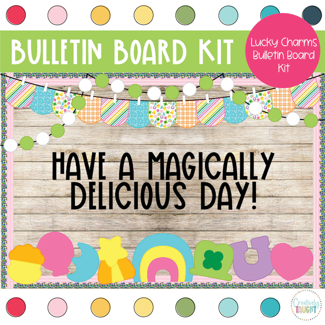 Lucky Charms St. Patricks Day March Bulletin Board Kit - Etsy | Etsy (US)