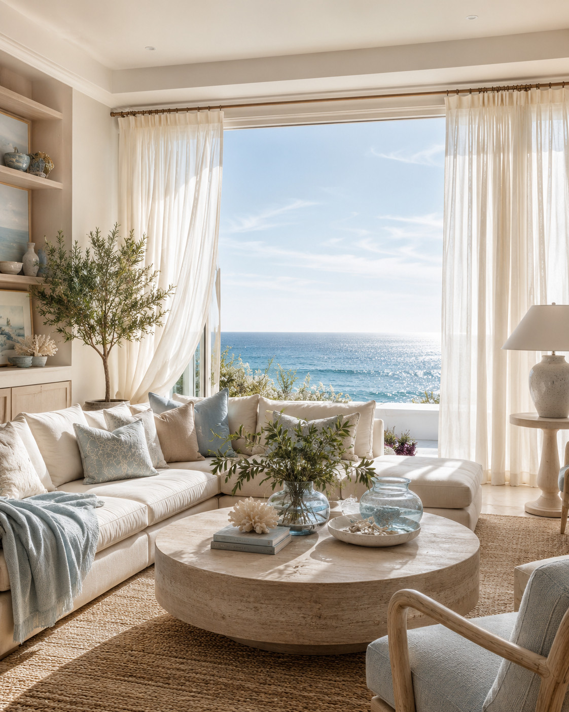 Soft sunlight, ocean breeze, and the calmest color palette—this is your sign to go coastal 🤍 Linen seating, natural textures, and subtle blue accents bring that elevated beach house feel without trying too hard. Effortless, airy, and so peaceful 🌿🌊

#coastaledit #softaesthetic #neutraldecor #livingroomideas #homevibes #cozyhome #coastalinterior #minimalistdecor #homestylingideas #moderncoastalhome #interiorlovers #beigehome #oceaninspired #ltkdecor #dreamyspaces #homeinspiration #calmhome 

 #LTKSeasonal #LTKHome #LTKSaleAlert