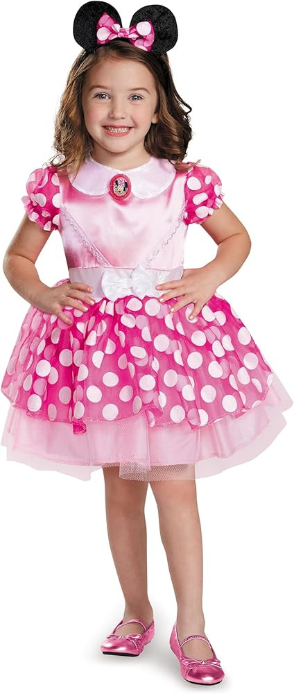 Disguise girls Disney Minnie Mouse Classic Tutu Girls' Costume, Pink | Amazon (US)