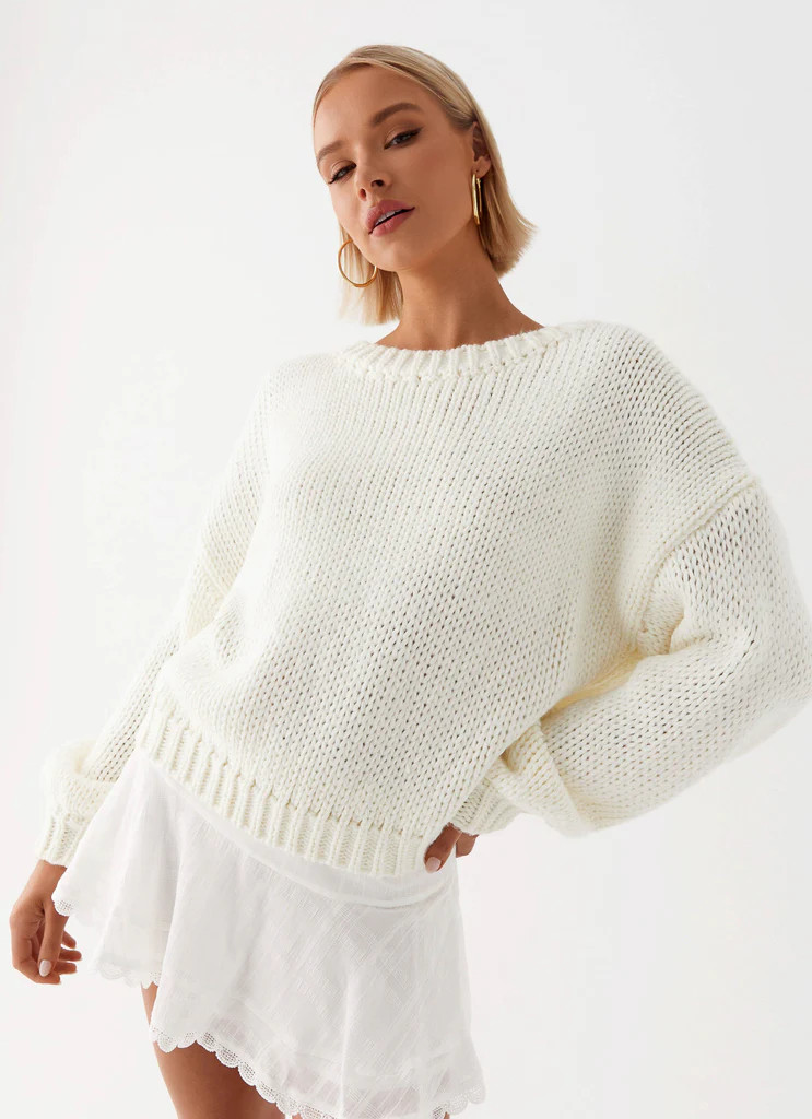 Costella Knit Sweater - Ivory | Peppermayo (Global)