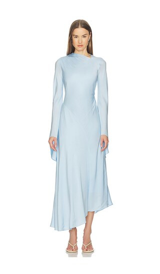 Marlowe Silk Gown in Baby Blue | Revolve Clothing (Global)