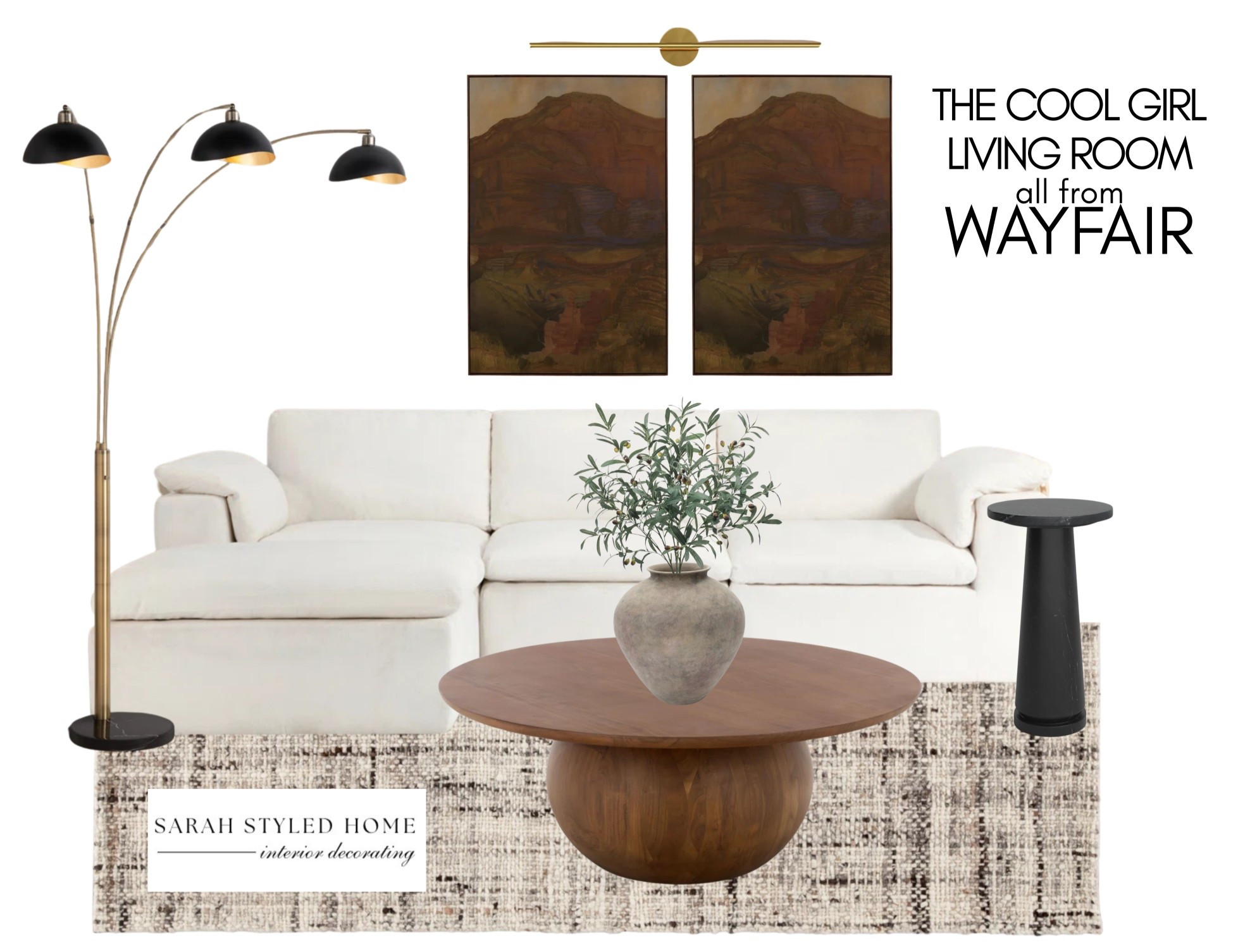 #ad Bringing in the warmth with @Wayfair 

I’ve been loving darker wood tones lately! This coffee table completely grounded the space, and the round base adds the perfect sculptural element.
Found the most beautiful desert-inspired artwork for behind the sofa, and tied everything together with an area rug that pulls in both black and warm brown tones.

#wayfair #wayfairpartner #livingroom #livingroomdecor

#LTKSaleAlert #LTKSeasonal #LTKHome