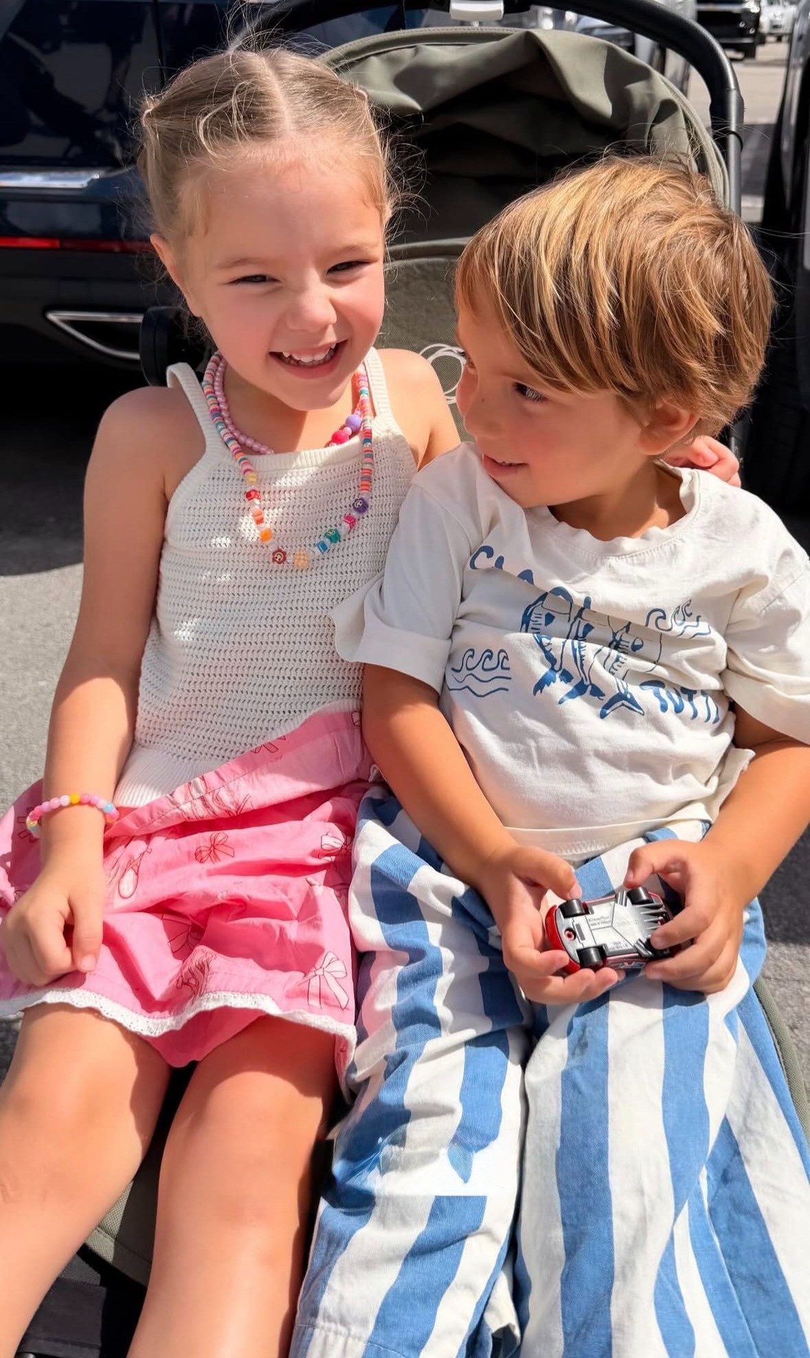 Sunshine and bright summer style with my favorite duo ☀️🍦 

 #LTKootd #LTKSeasonal #LTKKids