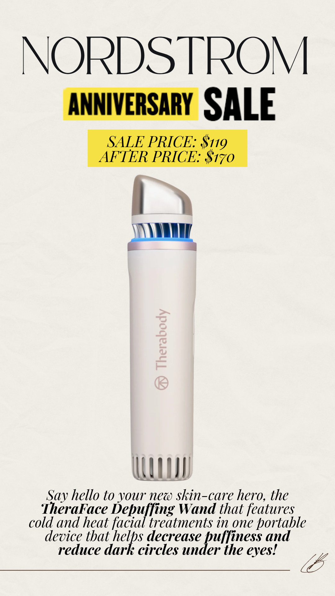 My favorite depuffing wand is on mega-deal during Nordstrom's Anniversary Sale!  

 #LTKOver40 #LTKSaleAlert #LTKBeauty
