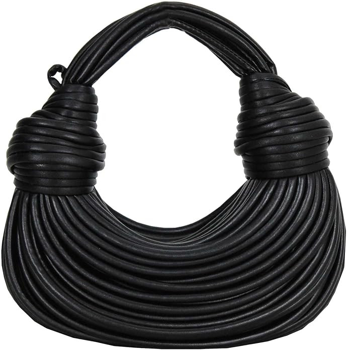 Qiayime Hand-Woven Bread Women's Clutch Top Handle Satchel Shoulder Crossbody Creative Noodles Pu... | Amazon (US)