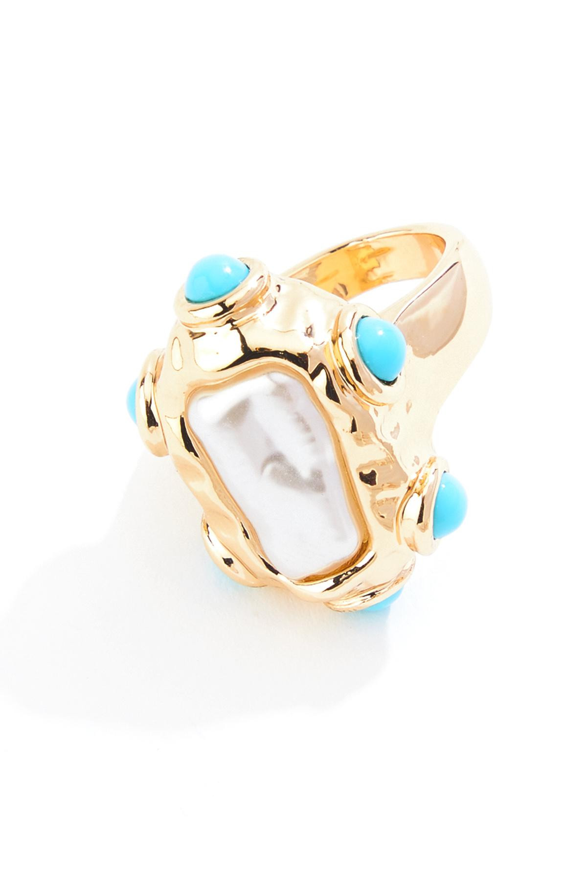 Studded Pearl Statement Ring | Cato Fashions
