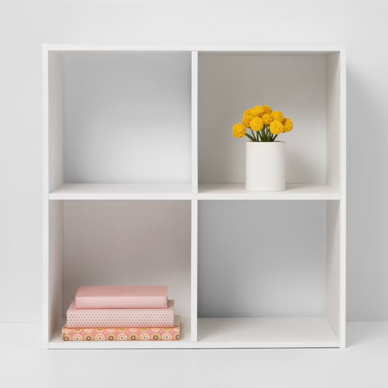 4 Cube Decorative Bookshelf - Room Essentials™ | Target