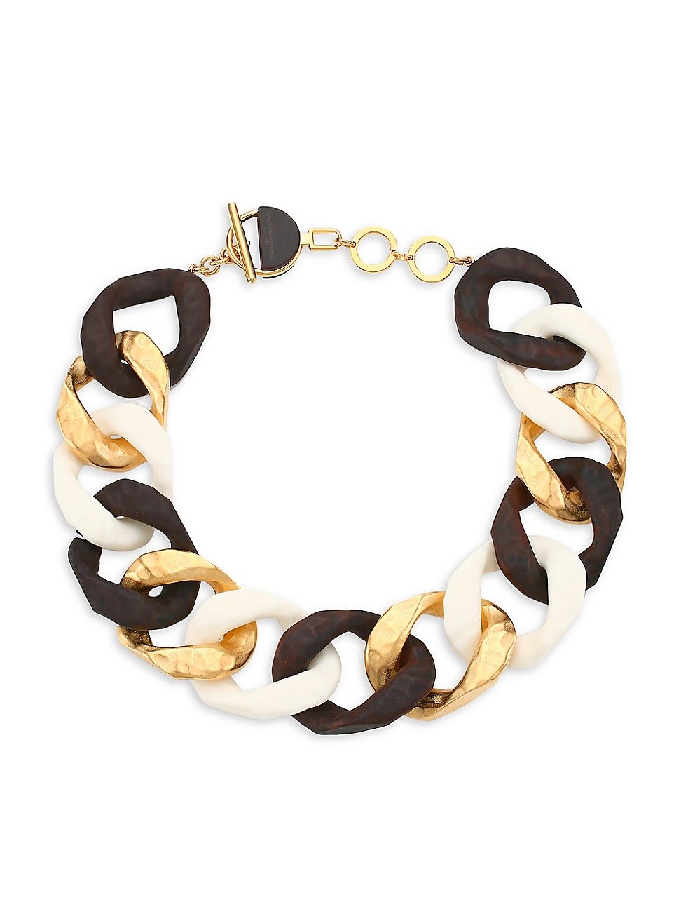 Carolina Herrera Women's Mixed Media Wide Chain Necklace - Gold Multi | Saks Fifth Avenue