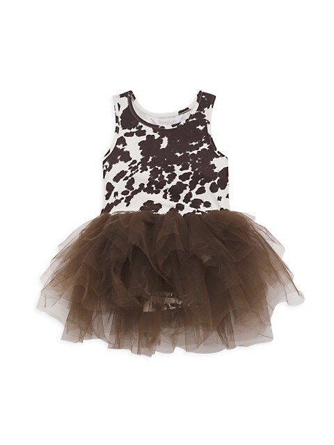 Baby's, Little Girl's & Girl's Cow Print Tulle Dress | Saks Fifth Avenue
