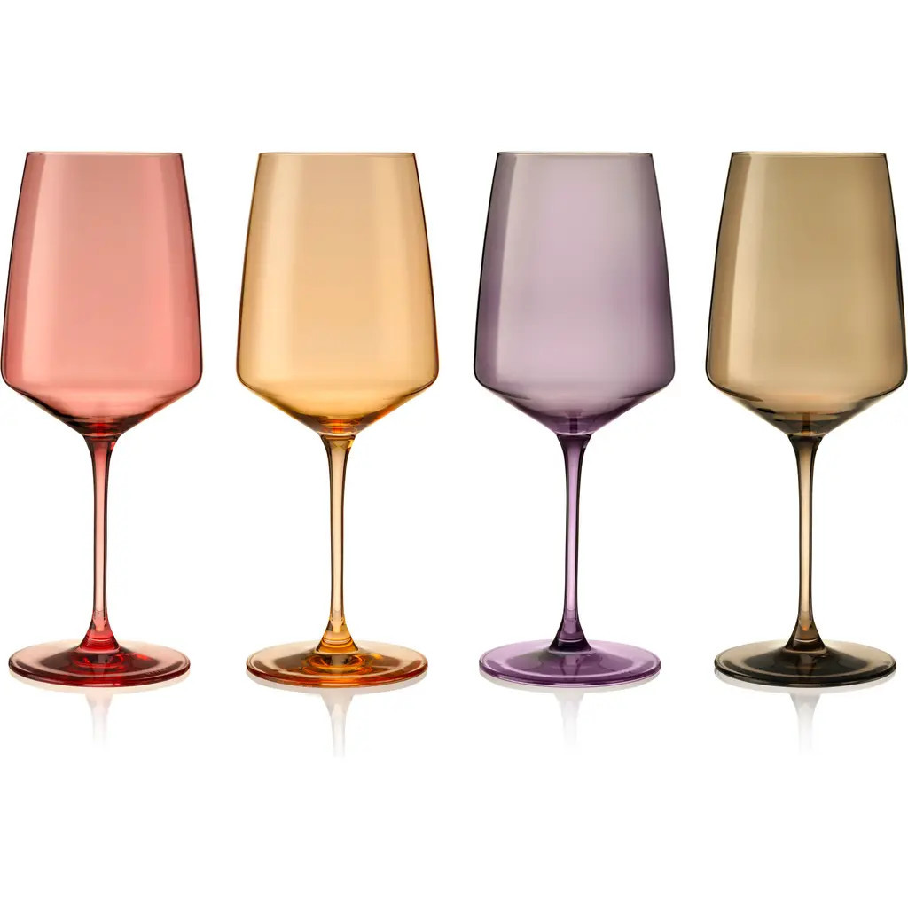 Viski Reserve Nouveau Crystal Wine Glasses Set of 4 in Daybreak at Nordstrom | Nordstrom