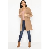 Outlet Girls On Film Camel Coat, Camel | Little Mistress (UK)