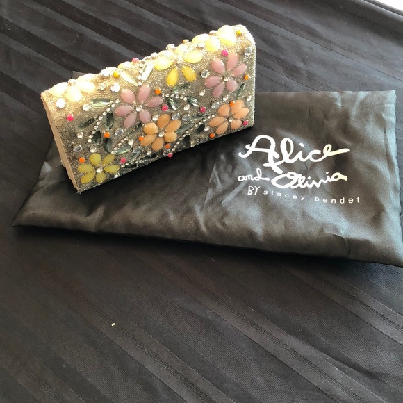 Alice & Olivia beaded clutch | Poshmark