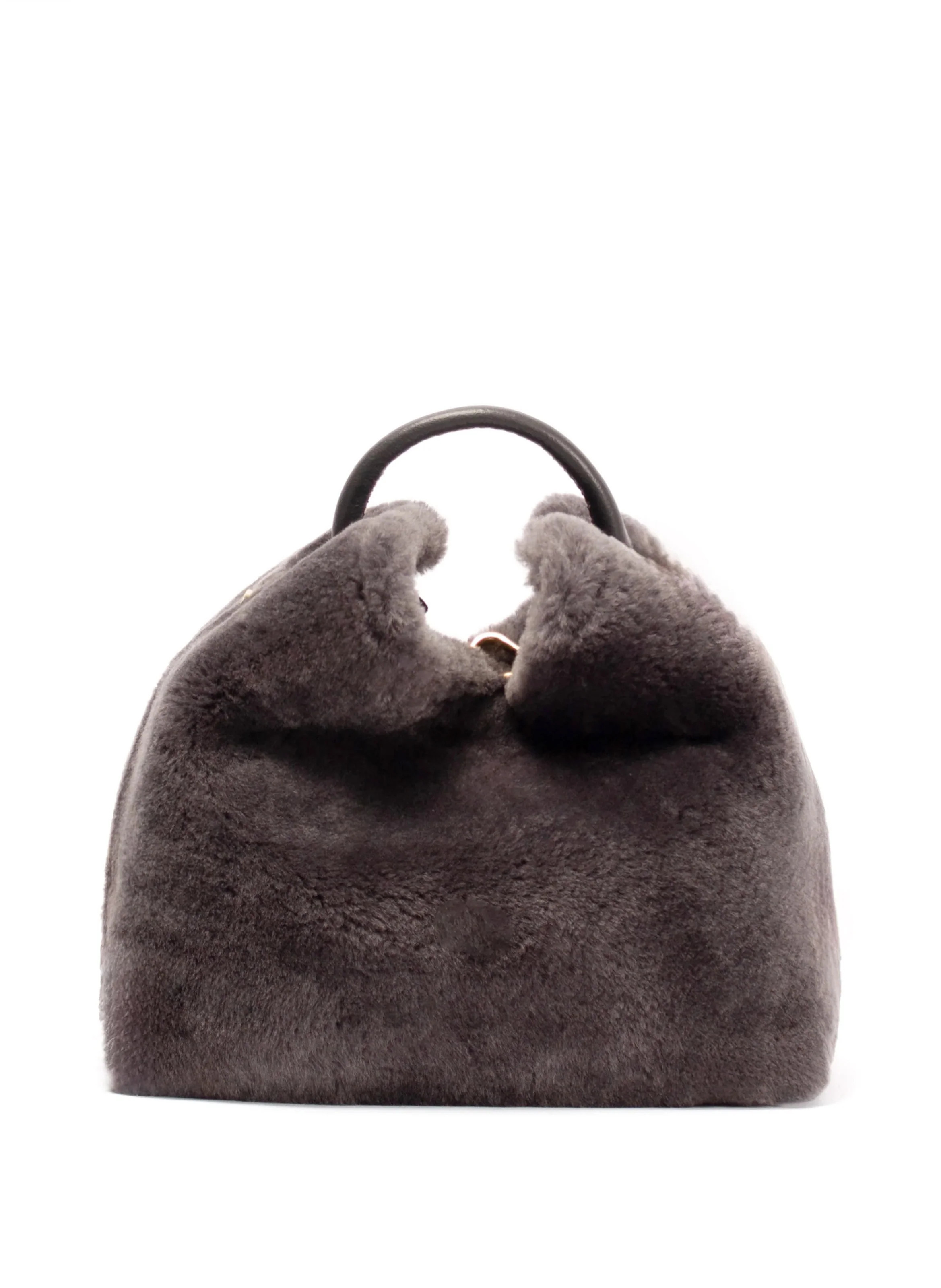 Raisin Shearling Montone Ardesia | Elleme