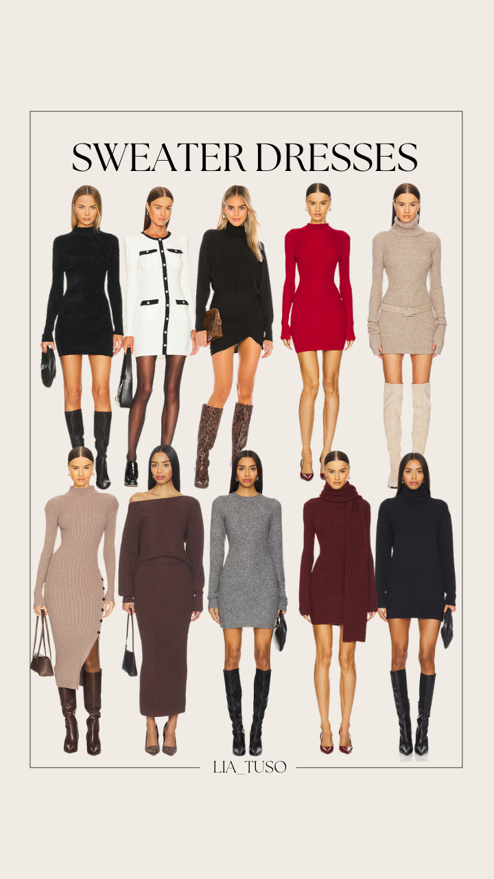 Sweater Dresses

#SweaterDressSeason #CozyStyleEdit
#WinterOutfitInspo 

 #LTKHoliday #LTKootd