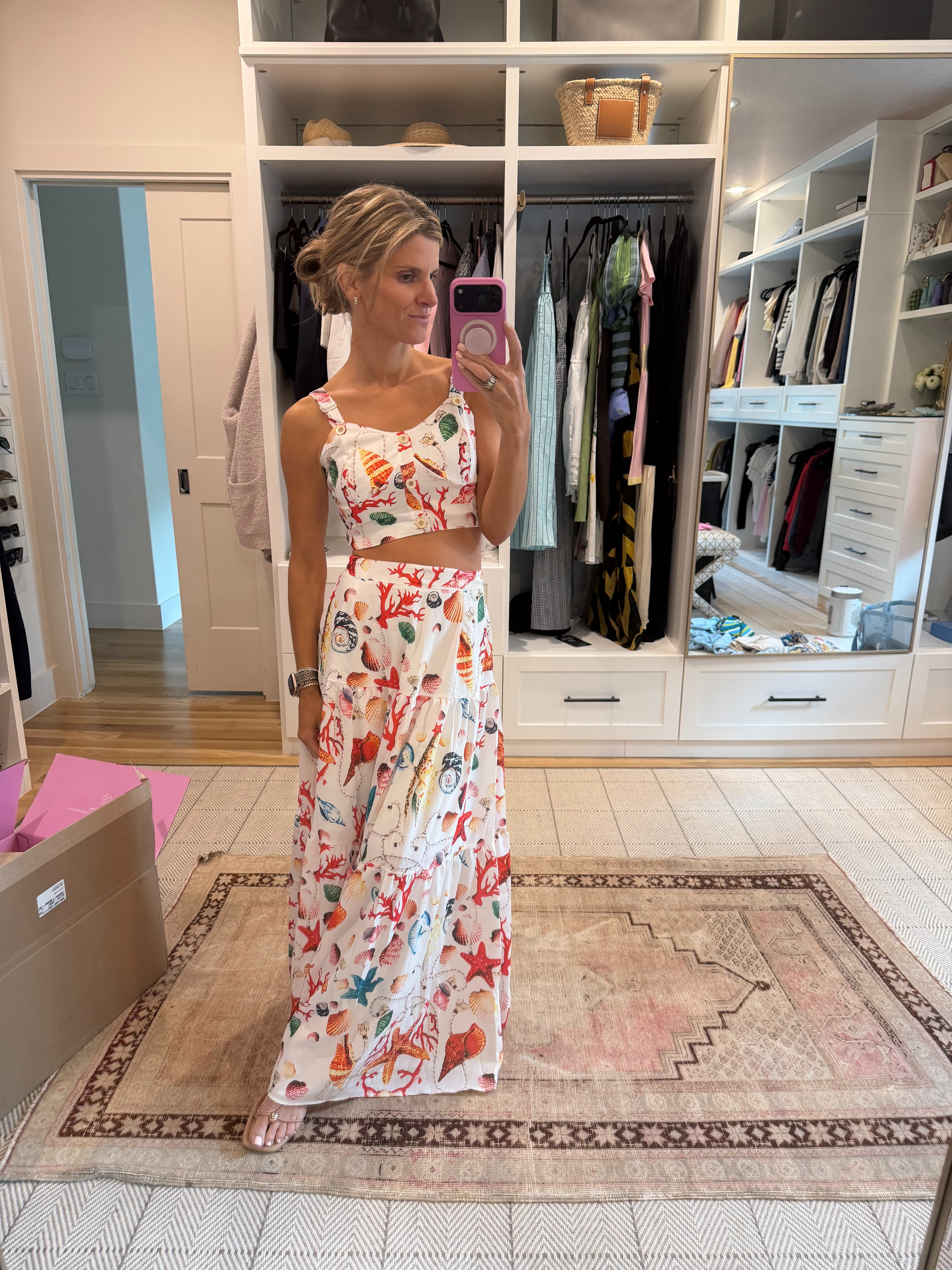 Amazon 2 piece vacation set (wearing smallest size) 

 