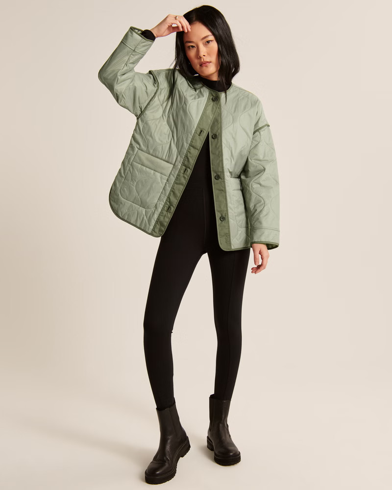 Women's Quilted Liner Jacket | Women's Coats & Jackets | Abercrombie.com | Abercrombie & Fitch (US)
