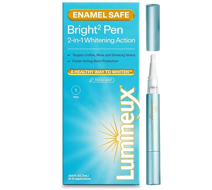 Lumineux 2-in-1 Whitening Pen (1 Pack) Enamel Safe and Clinically Proven to Whiten Without The Se... | Amazon (US)