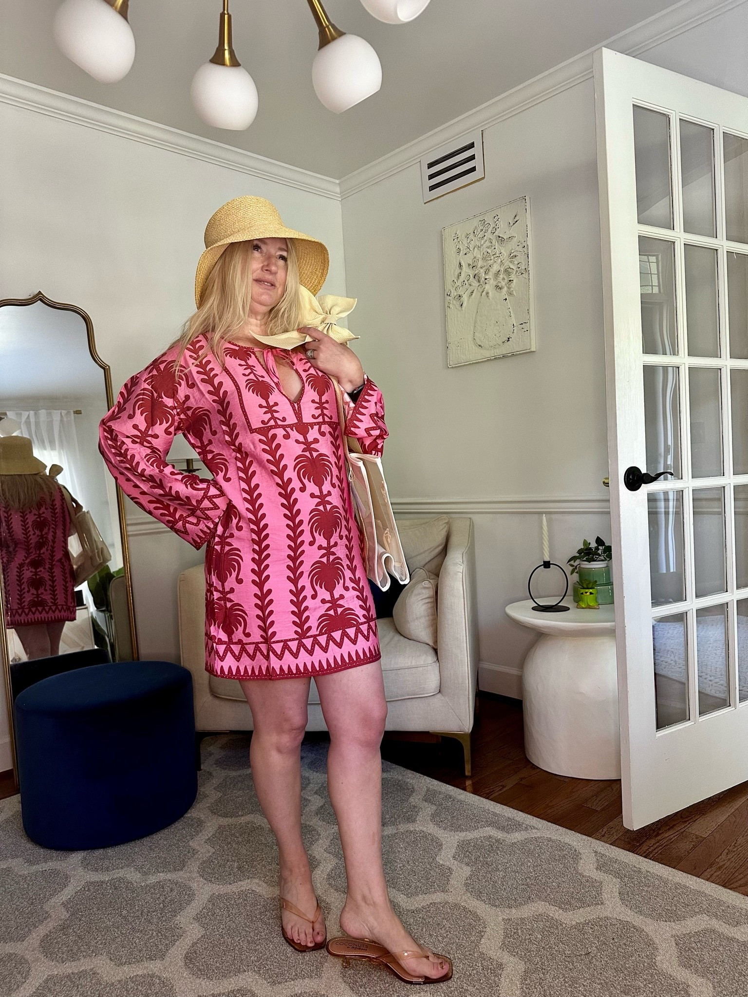 One dress, so many vacation moments. Styled this one as an easy resort outfit today with a sun hat and sandals, but it also works as the cutest bathing suit cover up when you want a little more coverage walking through the resort, grabbing lunch, or heading to dinner after the pool. Lightweight, colorful, and effortless for summer travel. Linked everything in my LTK.
Trilbystyle40 code
#ltkstyle #ltktravel #resortwear #vacationstyle #summeroutfit #petitefashion #over40style #beachstyle #poolsidefashion #vacationoutfit #coastalstyle #marylandinfluencer #easternshoremd #styledontheshore #coastalchicstyle

#LTKSwim #LTKTravel #LTKOver40