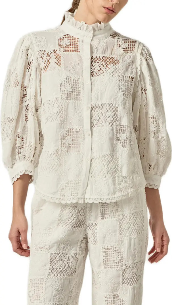 Embroidered Cotton Shirt | Nordstrom