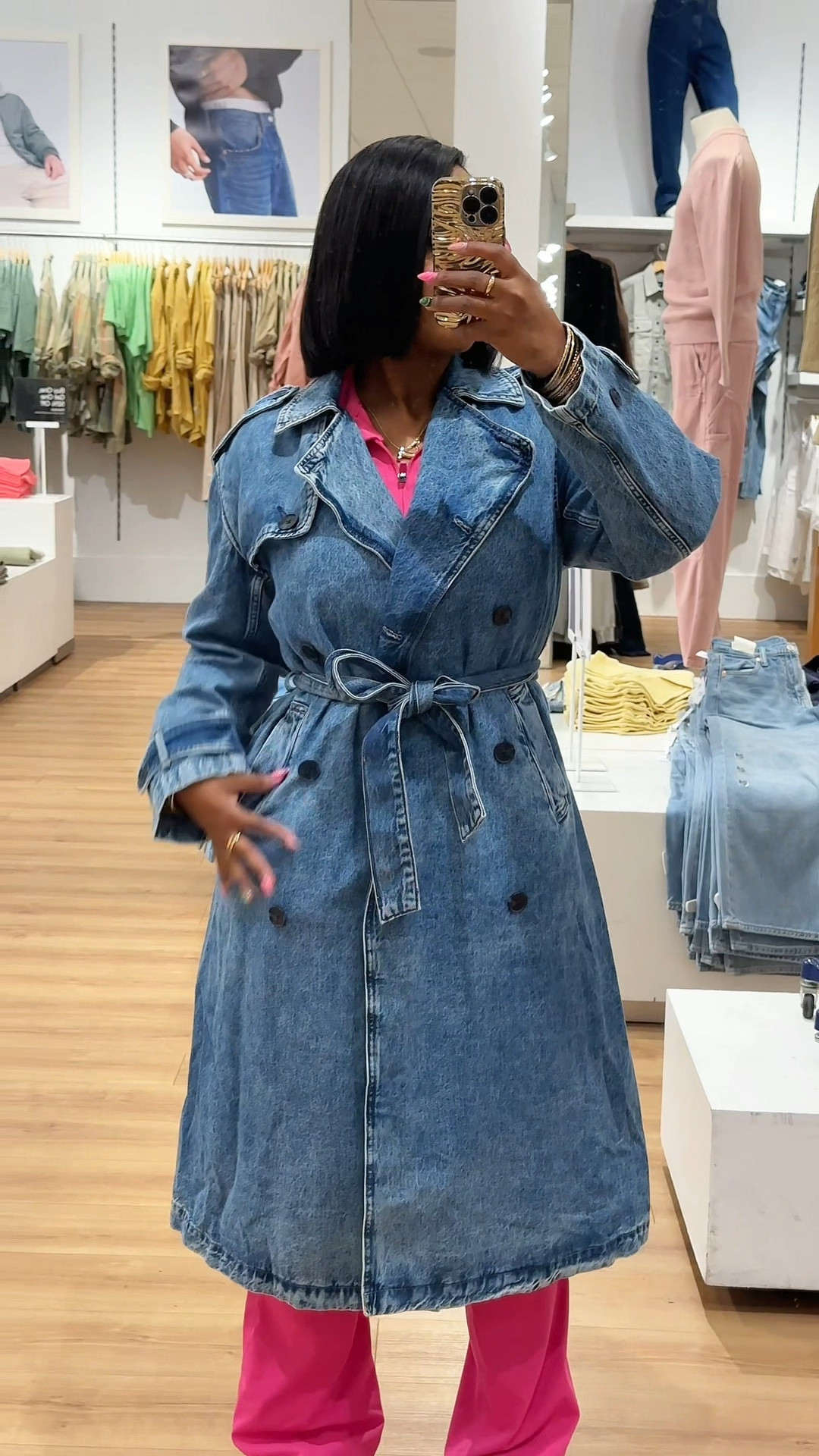 I found this cutesy denim trench at Gap on the sale rack😍. It’s sold out online though 🥹✨

#LTKWatchNow #LTKStyleTip #LTKPetite