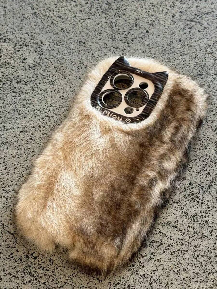 Merlard Applicable Compatible With Iphone 15 Phone Case, 16 Pieces Personalized Mink Fur Warm 15 ... | SHEIN