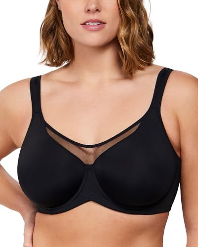 HSIA Minimizer Bras for Women Plus Size, Full Coverage Coolcomfort T Shirt Unlined Bra with Underwire for Heavy Breast, Rich Black 40H | Amazon (US)