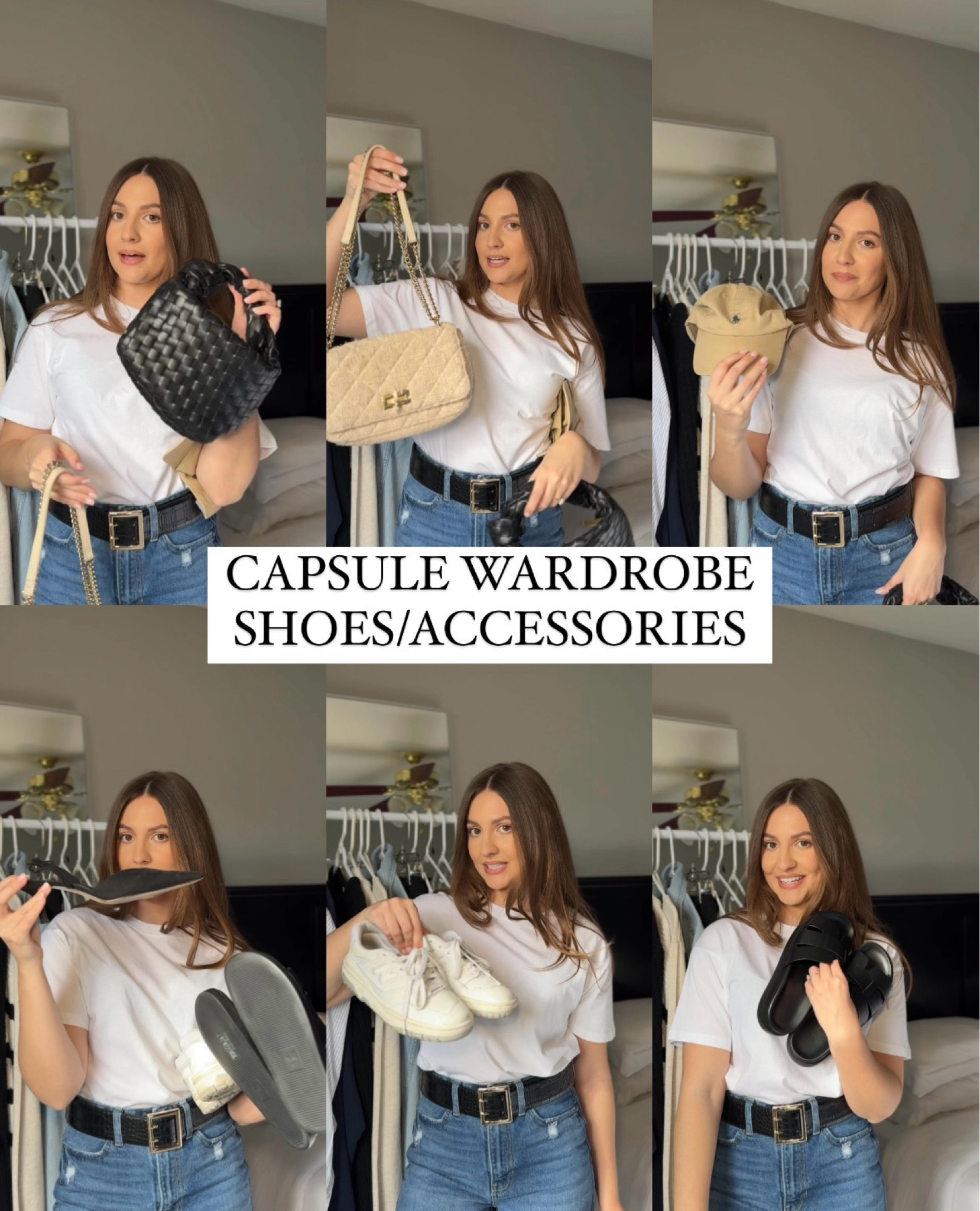 Capsule wardrobe shoes/accessories🤍  

Beige bag is old from F21. Black bag is from Commense (linked similar) 

Black sling backs are H&M (linked similar options) 

#LTKSeasonal #LTKshoecrush #LTKstyletip