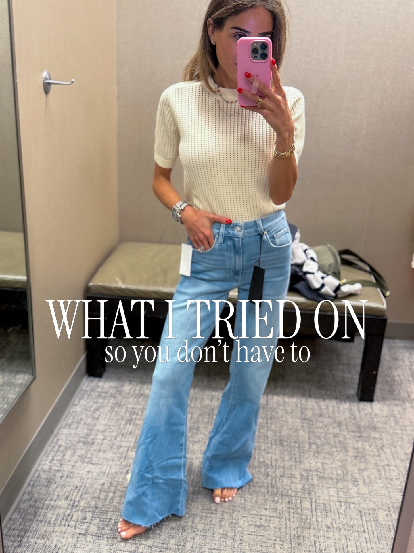 I tried on some things so you don’t have to☺️ so many cute finds, but I’m most excited for these petite friendly jeans. Love the raw hem + that they don’t need any hemming. Also the wash is perfect. Also, so many cute dresses for any vacation or spring event.

I’m 5’1 and wearing the smallest size in all. 

petite outfits, dressing room try on haul, petite friendly clothing, what I tried on haul, flattering outfits petite, no hemming needed, everyday outfits, casual chic outfits, spring outfits petite, try on haul women, affordable fashion finds, nordstrom try on haul, nordstrom dressing room, petite nordstrom finds 

#tryonhaul #petitespringstyle #tryonhauls #petitedenim springoutfits

#LTKootd #LTKPetite #LTKTravel