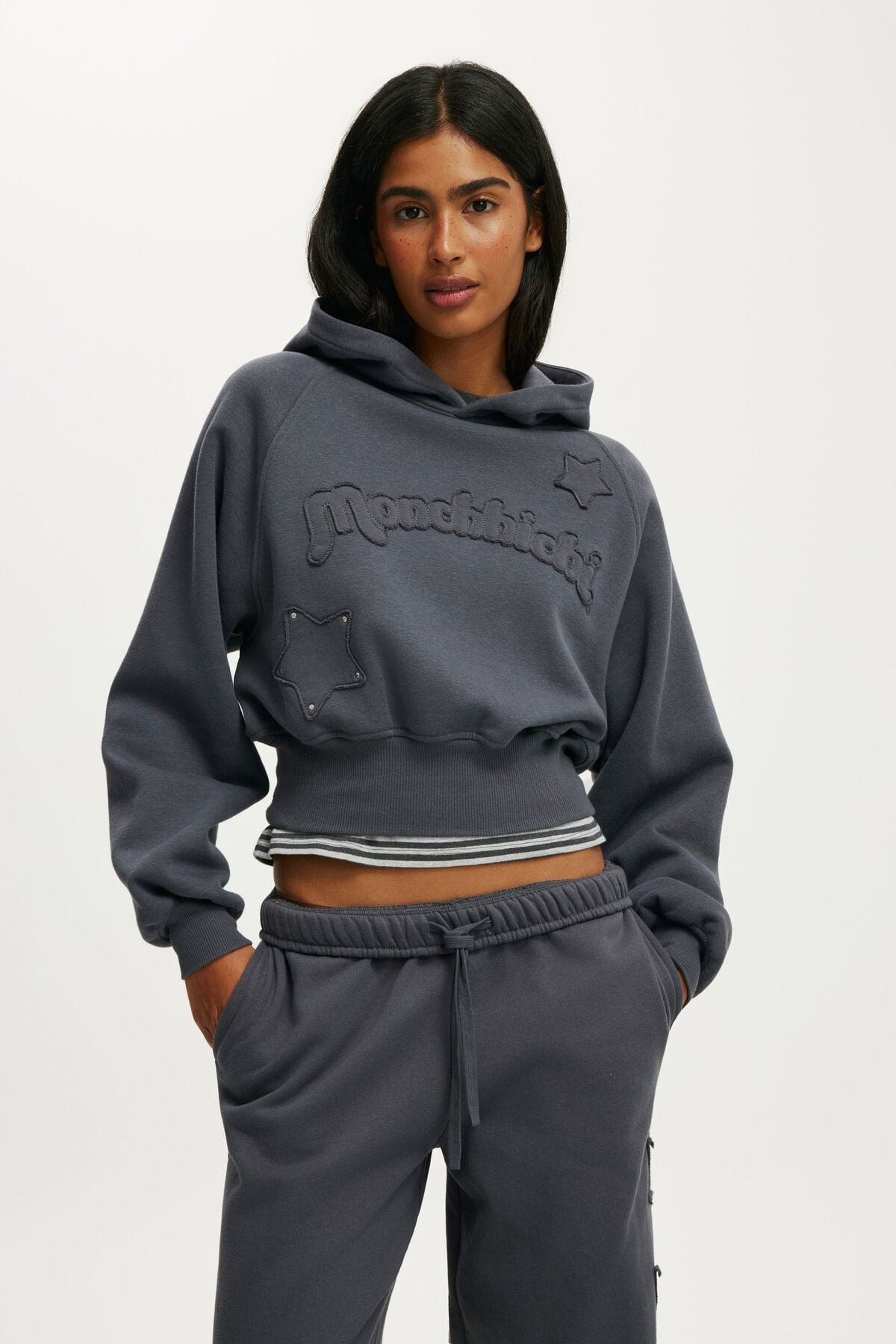 Monchhichi Raglan Corset Hoodie | Cotton On (US)