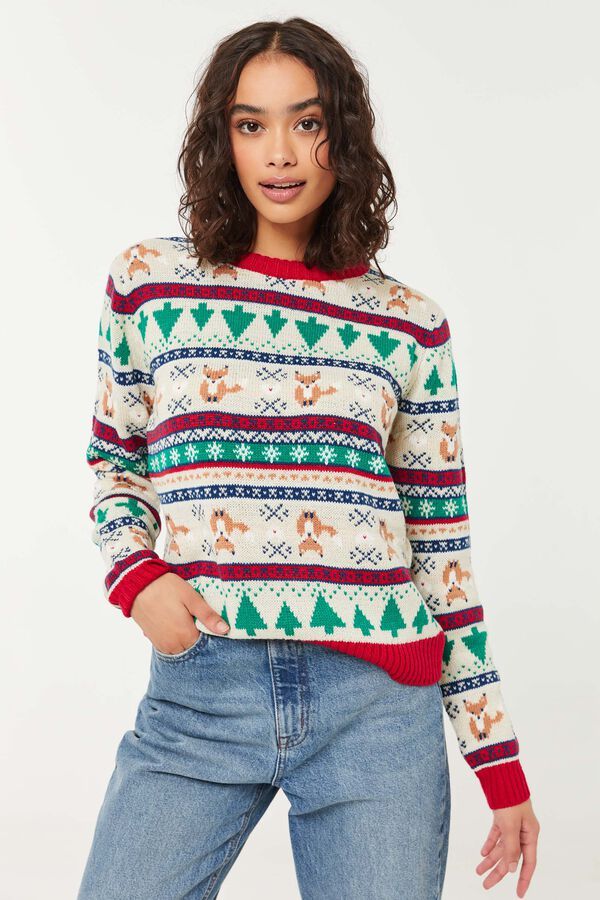 Festive Fox Ugly Xmas Sweater | Ardene