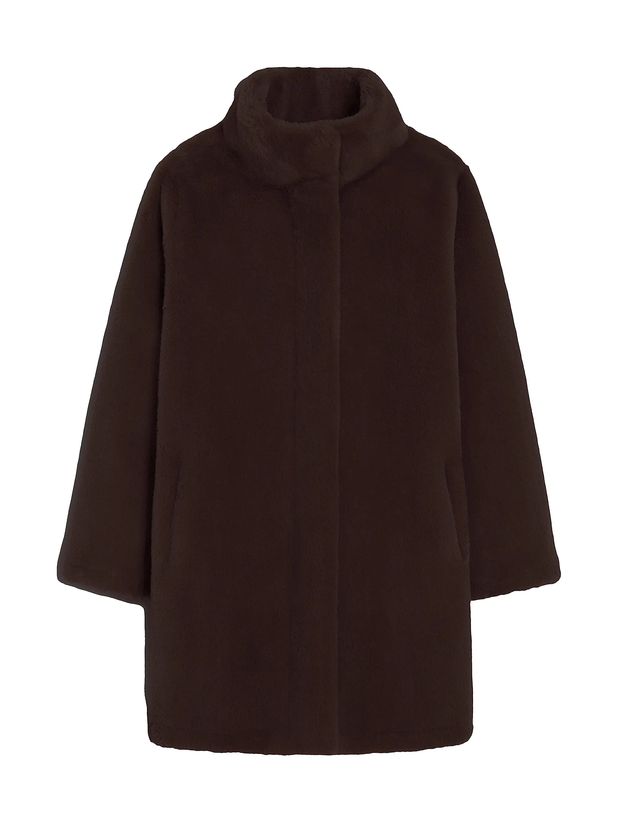 Blair Faux Fur Stand Collar Coat | Saks Fifth Avenue