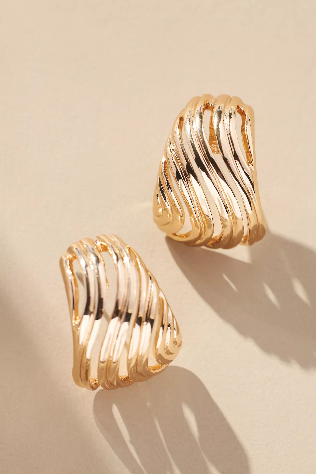 The Restored Vintage Collection: Ridged Post Earrings | Anthropologie (US)