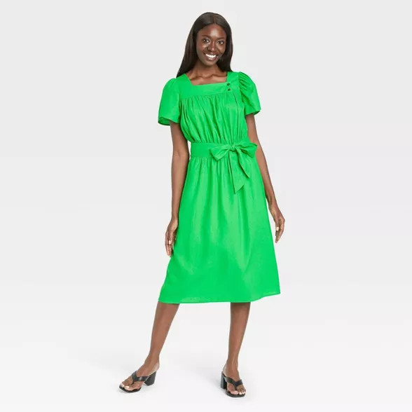 Women's Puff Short Sleeve Dress - Who What Wear™ | Target
