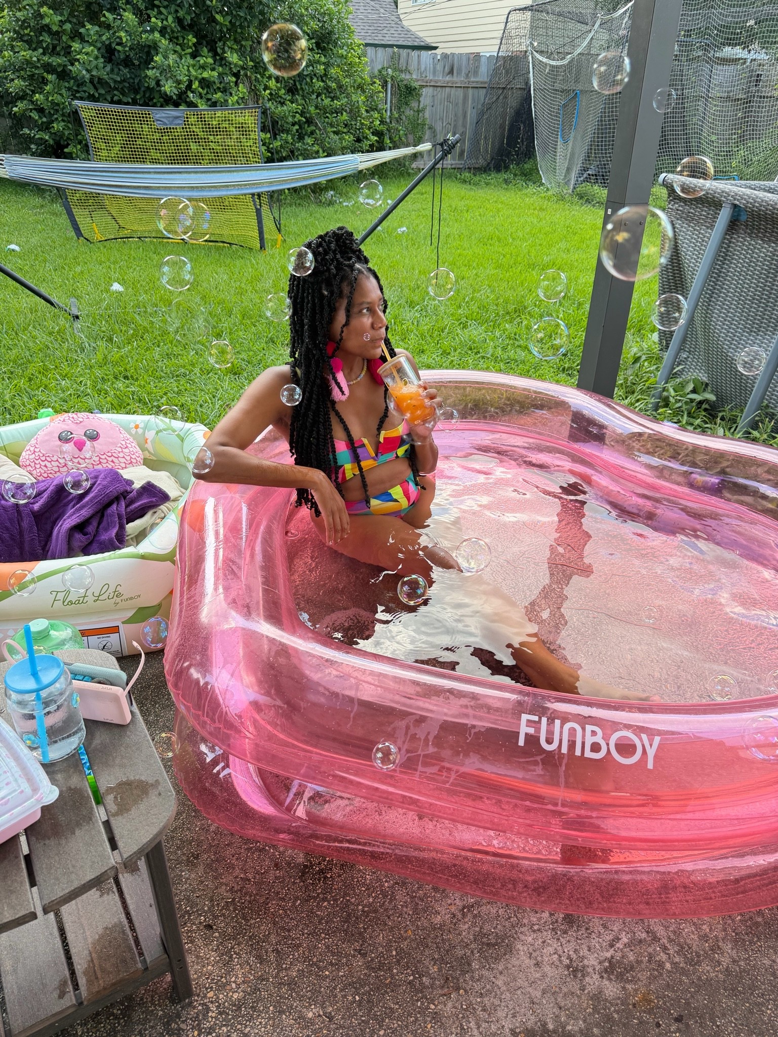 Products that cater to my inner child:
Bubbles + inflatable pool + colorful swimsuit + purse charms + skincare

#LTKdayinmylife #LTKmomlife #LTKOver40