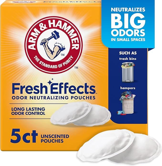 Amazon.com: Arm & Hammer Fresh Effects Odor Neutralizing Baking Soda Pouches, Unscented Deodorize... | Amazon (US)