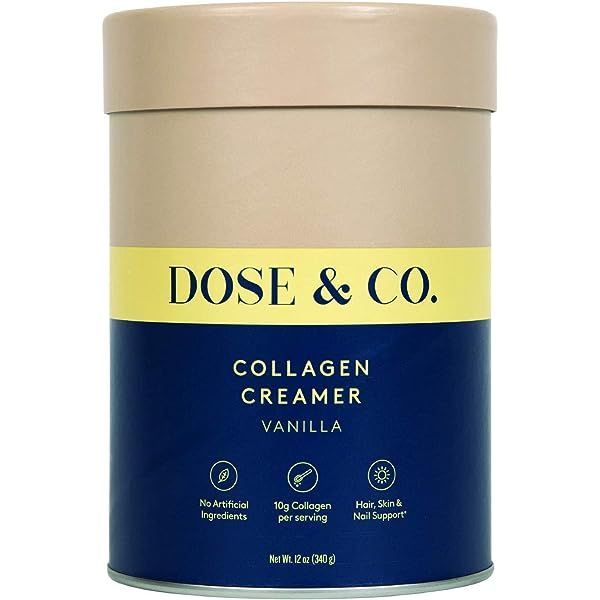 Dose & Co Collagen Protein Powder (Vanilla) 14.8oz (420g) – Non-GMO, Gluten Free, Sugar Free Collage | Amazon (US)