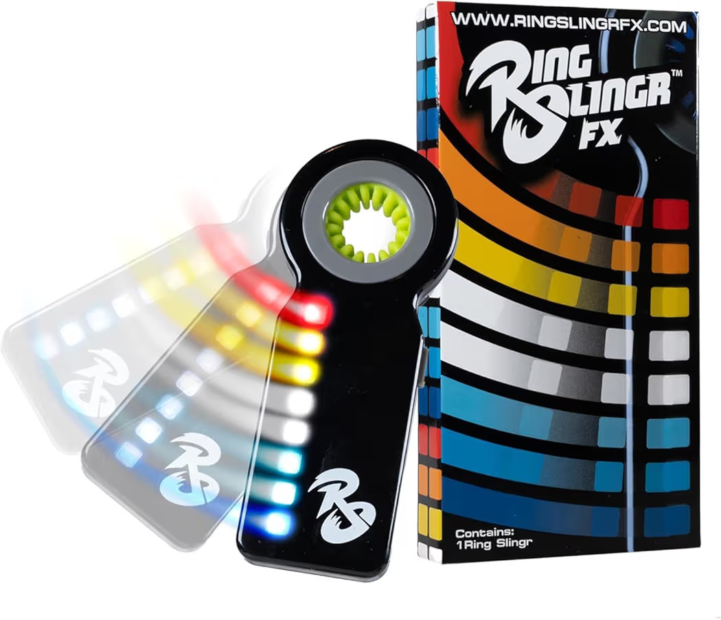 RingSlingr Light Up Fidget Spinner with 4 LED Modes, Unique Glow in The Dark Fidget Toys for Adul... | Amazon (US)